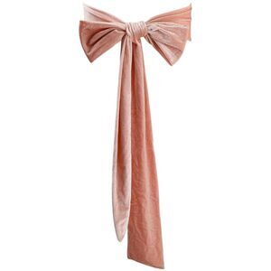 6525 Wedding Belt Women Velvet Sash Pale Pink Tie Long Dress Waist